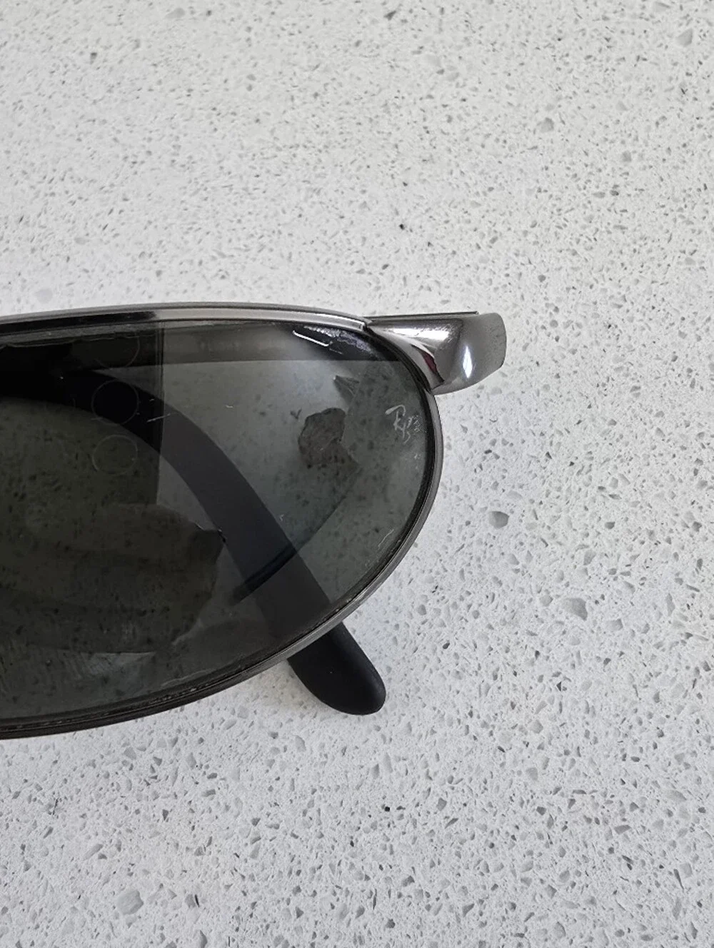 Vtg Ray-Ban Polarized Vintage Men's Flight Wrap Sunglasses